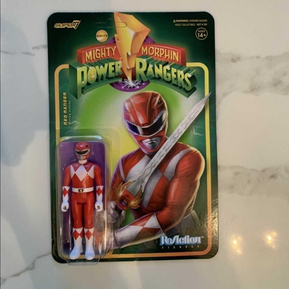 Super7 Power Rangers Red Ranger re-Action Figure. - Picture 1 of 1